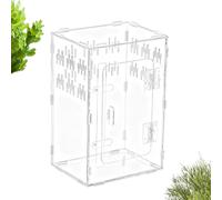 Bsbkoj Habitat for jumping spiders, climbing zone made of clear acrylic, enclosure for praying mantis, suitable for bearded dragon, snake, tortoise, gecko, hermit crab, reptile fish
