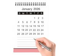 Bsbkoj Mini Desk Calendar - Monthly Planning from 2026 to June 2027 | Annual Calendar | For , Friends, Students, Teachers, Home, Indoor, School, Office and