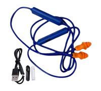 Bsbkoj Neckband Earbuds, Earplug Noise Headphones, 11.8 Inches Cord Length with Ends, Waterproof Silicone Shield, Audio Neckband with Rugged Style, Hearing Protection for Construction