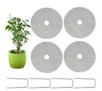 Bsbkoj Plant Pot Grid, Cuttable Plant Pot Protection, Protective Cover Against Animals for Soil, for Garden, Bonsai, Orchids, Tomatoes, Outdoors