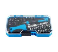 Bsbkoj Precision Screwdriver Set | with Storage Box, Portable and Magnetic | Ratchet Screwdriver Socket Set | for Automotive Mechanics, DIY Projects, and Furniture