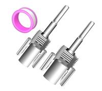 Bsbkoj PVC Threading Tool - Electric Pipe Threader - External Cutter 1/2 & 3/4 Dies,for Wood Hose Electric Drill Metal Craft Home Repair Garden Hose