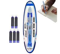 Bsbkoj Retractable Fountain Pen, Smooth Writing Journal Tool, 16 x 3 x 1.5 cm, Refillable Cartridge System, Sl rgonomic Grip, 0.38 mm Medium Nib Ink Pen for Study Notebook School Use