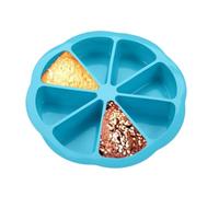 Bsbkoj Silicone Cake Molds, Adorable Non Stick Mould Cake Making, 9.45 x 9.45 x 1.57 Inches 8-Cavity Triangle Scone Pan for Cornbread, Brownies, Muffins, Kitchen Baking Mould