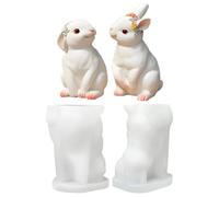 Bsbkoj Silicone Candle Moulds | 3D Figures Eaters | Pack of 2 Candles Craft Moulds - For Wax Chocolate Clay Living Room Windowsill Classroom Bedroom Kitchen Office Party Birthday