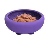 Bsbkoj Slow Feeder Dog Bowls | Silicone Non-Slip Strong Suction Cup Pet Feeding Station | Puppy Slow Feeder Bowl,for Drinking Eating Water Standing Feeding Station Camping Car Yard Garden Puppy Medium