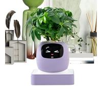 Bsbkoj Smart AI Pet Planter, Intelligent Pot with Multiple Expressions, 4-Inch Interactive Device with High-Tech Build, Tough Electronic Pot, Smart Hardware with Kawaii Style, Planter for Home