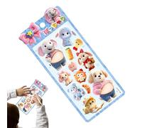 Bsbkoj Stickers for children, cute silicone craft stickers, 3D small notebook stickers, for water cups, walls, guitars, suitcases, travel luggage, notebook, envelopes, glasses, tablet planner, diaries