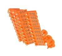 Bsbkoj Tags, Pack of 100, Numbered from 001 to 100 Agricultural Supplies, Tags Set for Farm, , Goats, Dogs, Deer, Rabbits, Pigs, Lawn, Outdoor, Backyard, Courtyard