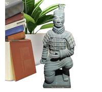 Bsbkoj Terracotta Warriors Figurine, Qin Dynasty Statues, China Terracotta Statues, Collectible Terracotta Figurines, Terracotta Statues for Decor, Small Terracotta Warriors, Qin Dynasty Collectibles