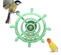 Bsbkoj Toy for Birds with Rotating Wheel, Interactive Wheel, 360 Degree Rotating Bird Toy with Full Rotation - For Activity on the Pole for Gnaging and for Movement for Small Animals and Birds