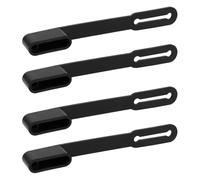 Bsbkoj Trailer plug cover, 4-pin flat cover, four-piece cover for vehicle plug, for motorhomes, pickup wiring, roadside installation, travel inspection