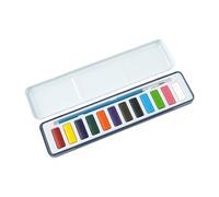 Bsbkoj Washable Water Colour Paint for Kids, Quick Drying Vivid Colours, Watercolour Paint, 12/18/24/36 Colours, Metal Box Included Art Supplies for Children, Set Vibrant Pigment