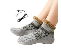 Bsbkoj Women's Heating Socks, Christmas Warming Clothing for Feet, Festive Winter Socks for Cold Morning Evening Relaxation Home Office Flat Bedroom Living Room Study Cellar Holiday