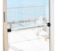 BsBsBest Window Security Bars Inside Adjustable 18 to 51 Inch Sliding Door Security Bar Interior White 1 Pack Window Locks Security up and Down Window Bars Security Extendable