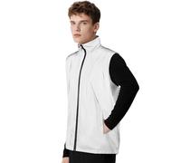 BSBUY Men’s Reflective Cycling Vest Hi Vis Gilet Sleeveless Jacket High Visibility Running Gilet Security Vest Waistcoat Reflective Tape Workwear Tank Top for Night Outdoor Job Jogging Hiking(XL)