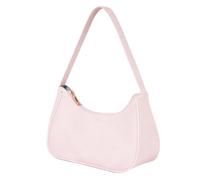 BSBUY Women's Shoulder Bag Crescent Shoulder Bag PU Leather Ladies Handbag Mini Hobo Bag Purse Trendy Everyday Handbag Half Moon Bag with Zipper for Dating Shopping Travel(Pink)