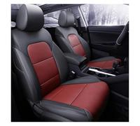 BSBZGKGPBW Car Seat Custom Car Accessories Seat Covers Full Set Artificial Leather For Hyundai For Tucson With Front And Back Row Seat Cover(Black burgundy)