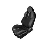 BSBZGKGPBW Car Seat For Toyota GR86 Custom Car Seats Cover Protector Cushion Pad PVC Leather Waterproof Interior Accessories Seat Cover(Black and sliver,Front seats)