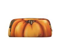 BSCKKDMN Leather Pencil Case Cute Zipper Pencil Pouch Pen Bag Multifunctional Travel Makeup Cosmetic Bag Thanksgiving Day Punmpkin Key Pouch For Women Men Work Office