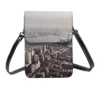 BSCKKDMN Mumbai City Small Crossbody Bags For Women Cell Phone Purse Pu Leather Wallet Bag With Shoulder Strap