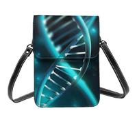 BSCKKDMN Science Gene Strand Small Crossbody Bags For Women Cell Phone Purse Pu Leather Wallet Bag With Shoulder Strap