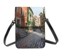 BSCKKDMN Street Of Italy Small Crossbody Bags For Women Cell Phone Purse Pu Leather Wallet Bag With Shoulder Strap