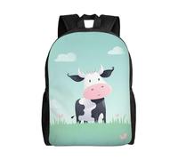 BSCKKDMN Travel Laptop Backpack For Women Men,Waterproof Lightweight Cute Backpack Cow Background Casual Daypack
