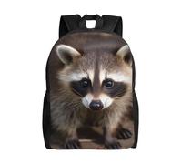 BSCKKDMN Travel Laptop Backpack For Women Men,Waterproof Lightweight Cute Backpack Cub Raccoon Casual Daypack