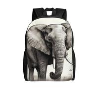 BSCKKDMN Travel Laptop Backpack For Women Men,Waterproof Lightweight Cute Backpack Elephant Sketch Casual Daypack