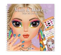 BSCOOL - Drawing, Coloring & Activity Book: Create Hairstyles| with Stickers and Guides | Fashion Coloring Books for Kids 5 and up (Nails and Make Up)