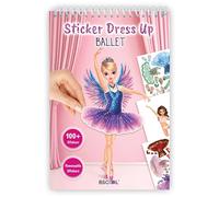 BSCOOL Sticker Dress Up Books - Dress Me Up Sticker Activity Book for Kids. Learn Girls Fashion Design for Mermaid with Stickers and Guides for Kids 5 and up. (Sticker Dress Up Ballet)