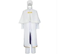 BSD Fyodor·D Cosplay Costume Fyodor Mikhailovich Dostoevsky Cosplay Outfit, Black White Cloak Uniform Jacket Pants Set Anime Cosplays Outfit Halloween Christmas Carnival Party Role Play Clothes