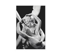 BSDFDFAA Cupid Kissing Psyche Print, Eros Amor Poster Canvas Poster Wall Art Decor Print Picture Paintings for Living Room Bedroom Decoration 24x36inch(60x90cm)