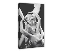 BSDFDFAA Cupid Kissing Psyche Print, Eros Amor Poster Canvas Poster Wall Art Decor Print Picture Paintings for Living Room Bedroom Decoration 08x12inch(20x30cm)