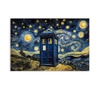 BSDFDFAA Doctor Who TARDIS Canvas Wall Art Canvas Poster Bedroom Decor Landscape Office Room Decor Gift 12x18inch(30x45cm)