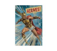 BSDFDFAA Dynamic Hermes Comic Canvas Print Canvas Poster Bedroom Decor Landscape Office Room Decor Gift 24x36inch(60x90cm)