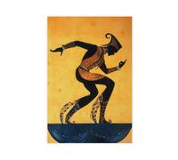 BSDFDFAA Primative Male Dancer Print Vintage Wall Art Retro Decor Canvas Poster Wall Art Decor Print Picture Paintings for Living Room Bedroom Decoration 12x18inch(30x45cm)
