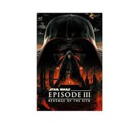 BSDFDFAA Revenge of The Sith 20th Anniversary Poster Canvas Poster Wall Art Decor Print Picture Paintings for Living Room Bedroom Decoration 12x18inch(30x45cm)