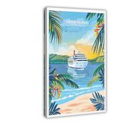 BSDFDFAA U.S. Virgin Islands Wall Art Poster Canvas Poster Wall Art Decor Print Picture Paintings for Living Room Bedroom Decoration 24x36inch(60x90cm)