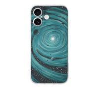 BSDFGSDD Star Spiral Galaxy Compatible With Iphone 18 Case For iPhone 18 | TPU Shockproof Phone Case Smooth Anti-Fingerprint Stylish Print Shell Support Wireless Charging