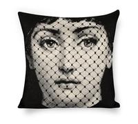 BSDHGF Lina Cavalieri Artificial Linen Throw Pillow Case, Decorative Cushion Cover Square Art Personalized Eye,Only Includes Pillowcase,(45X45cm),18"x18" (Style-5)