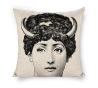 BSDHGF Lina Cavalieri Artificial Linen Throw Pillow Case, Personalized Face Art Decorative Pillowcase,Vintage Art Pillowcase(45X45cm),18"x18",style-10