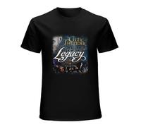 BSDWXF Men's Fashion T Shirts Men's Celtic Thunder Band Legacy T Shirt Double Stitch Sleeves and Hem Black