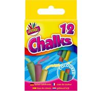 BSE Housewares Bright Coloured Playground Chalk for Children, Bright Washable Sidewalk, Pavement, 12 Assorted Colours
