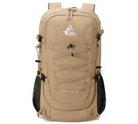 Bseash 40L Waterproof Hiking Camping Backpack with Rain Cover, Outdoor Sport Travel Daypack Rucksack for Skiing Cycling (Khaki)