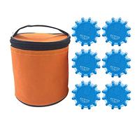 Bseical Led Road Light With Magnetic Base, Flashing Warning Lights, Roadside Assistance Led Light, Emergency Beacon, Safety Flare, With 9 Light Modes For Traffic Accidents, Breakdowns (Blue, 6PCS)