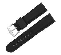 BSEIXIKRB Universal Various Brands Straight Joint Silicone Watch Strap 18/19/20/21/22/23/24mm(Black Yellow,18mm)
