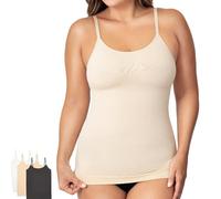 Bseter Body Shaper, Bseter Cami, Shapegirl Essentials All Day Every Day Scoop Neck Cami, Tummy Control Shaping Tank Tops (Skin,3XL)