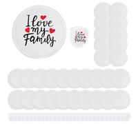 BSFDORPOT 30Pcs Sublimation Fans Blank 9.8 Inch White Polyester Foldable Hand Fan Set with Bag, DIY Printable Disc Fans for Wedding Party Festival Daily Decoration